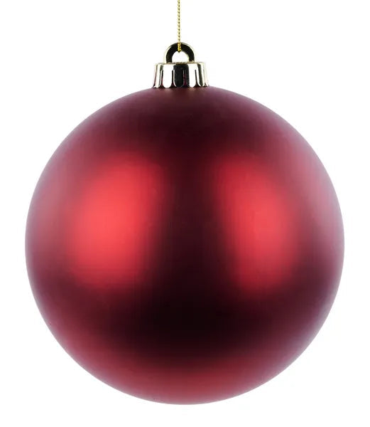 Matte Burgundy Ornament Ball 150mm Christmas Decor-XH100705 Craig Bachman