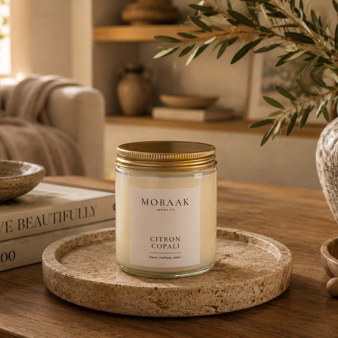 Citron + Copali Candle Mobaak Aromatherapy Shoppe