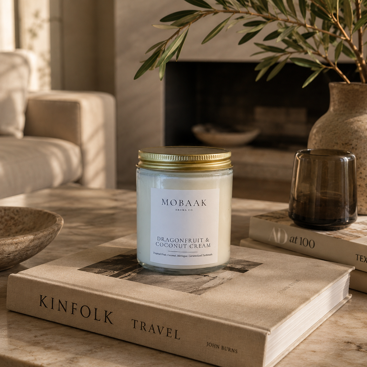 Dragonfruit + Coconut Cream Candle Mobaak Aromatherapy Shoppe
