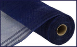10.25" x 10ydNavy Blue Faux Jute B order Stripe 10 inch mesh for wreaths-RY832419 Craig Bachman