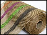 Halloween Jute Stripe Mesh 10 Inch x 10 Yard Natural Deco Mesh for Wreaths-CR189-42 Sims Pottery