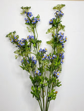 Load image into Gallery viewer, Charming Blooms: 23.5-Inch Blue Mini Blossom &amp; Seed Bush-4181-B