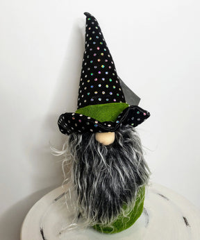 13"H Fabric Halloween Witch Sitting Gnome - Ideal for Halloween Decor, Wreath Attachment, Mantel Decor-HH391299 TCT Crafts