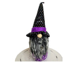 13"H Fabric Halloween Witch Sitting Gnome - Ideal for Halloween Decor, Wreath Attachment, Mantel Decor-HH391299 TCT Crafts