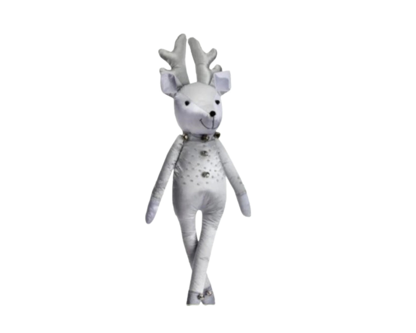 Plush White Deer Ornament 15.5 Inch Ice Palace Christmas Decor-MTX56635 TCTCrafts