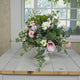 Spring Magnolia Lisianthus Floral Arrangement | Luxury Real Touch Centerpiece