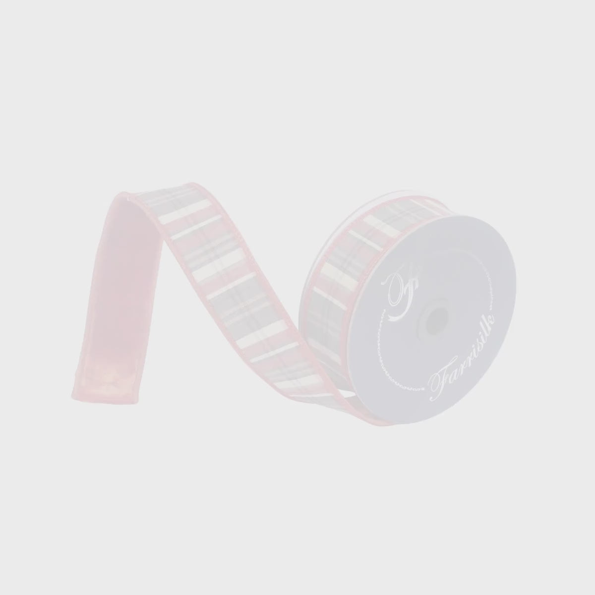 Farrisilk 1.5" Cinnamon Plaid Plush Velvet Wired Ribbon-RM004-02
