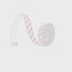 Farrisilk 1" Red White Candy Cane Stripe Wired Ribbon-RS316-02