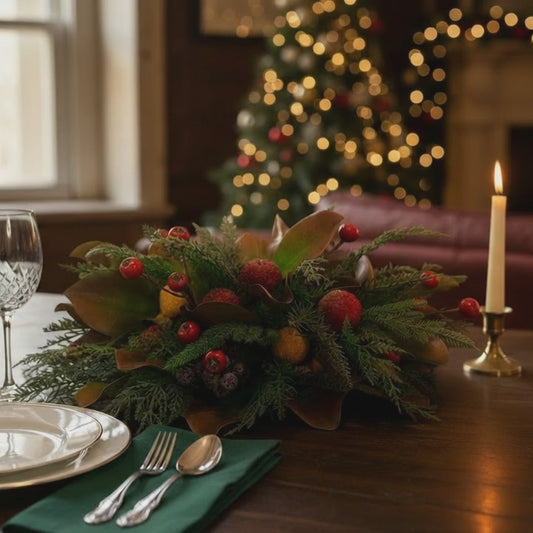 Williamsburg Holiday Centerpiece 22 Inch Arrangement