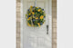 Summer Lemon Blueberry Wreath Yellow Magnolia Front Door Decor