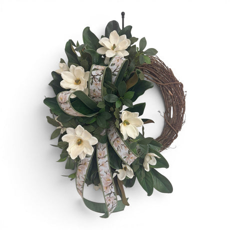 Everyday Magnolia Grapevine Wreath 28 Inch Door Decor TCT Crafts