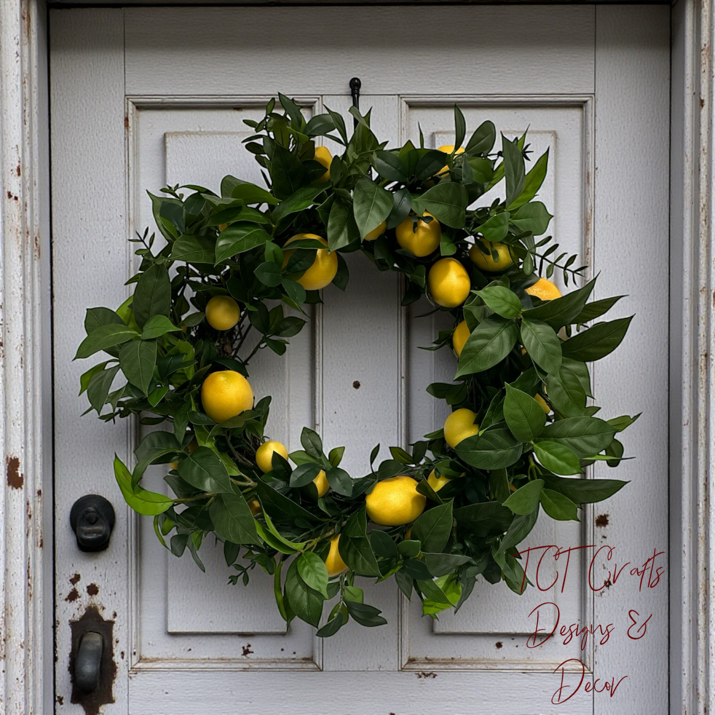Lemon Greenery Wreath for Everyday Summer Decor