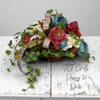Moody Blue Burgundy Fall Centerpiece Luxury Autumn Basket Decor TCT Crafts