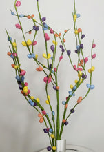 Load image into Gallery viewer, HE4120-29&quot;L Flocked Pussy Willow Spray-Multi Colored - TCTCrafts