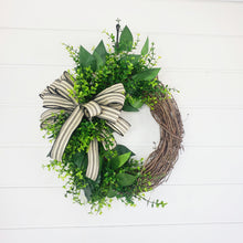 Load image into Gallery viewer, Farmhouse Everyday Grapevine Greenery Wreath - TCTCrafts