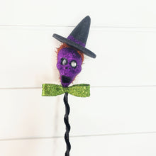 Load image into Gallery viewer, HH7243-Halloween Glitter Skeleton Head Pick - TCTCrafts
