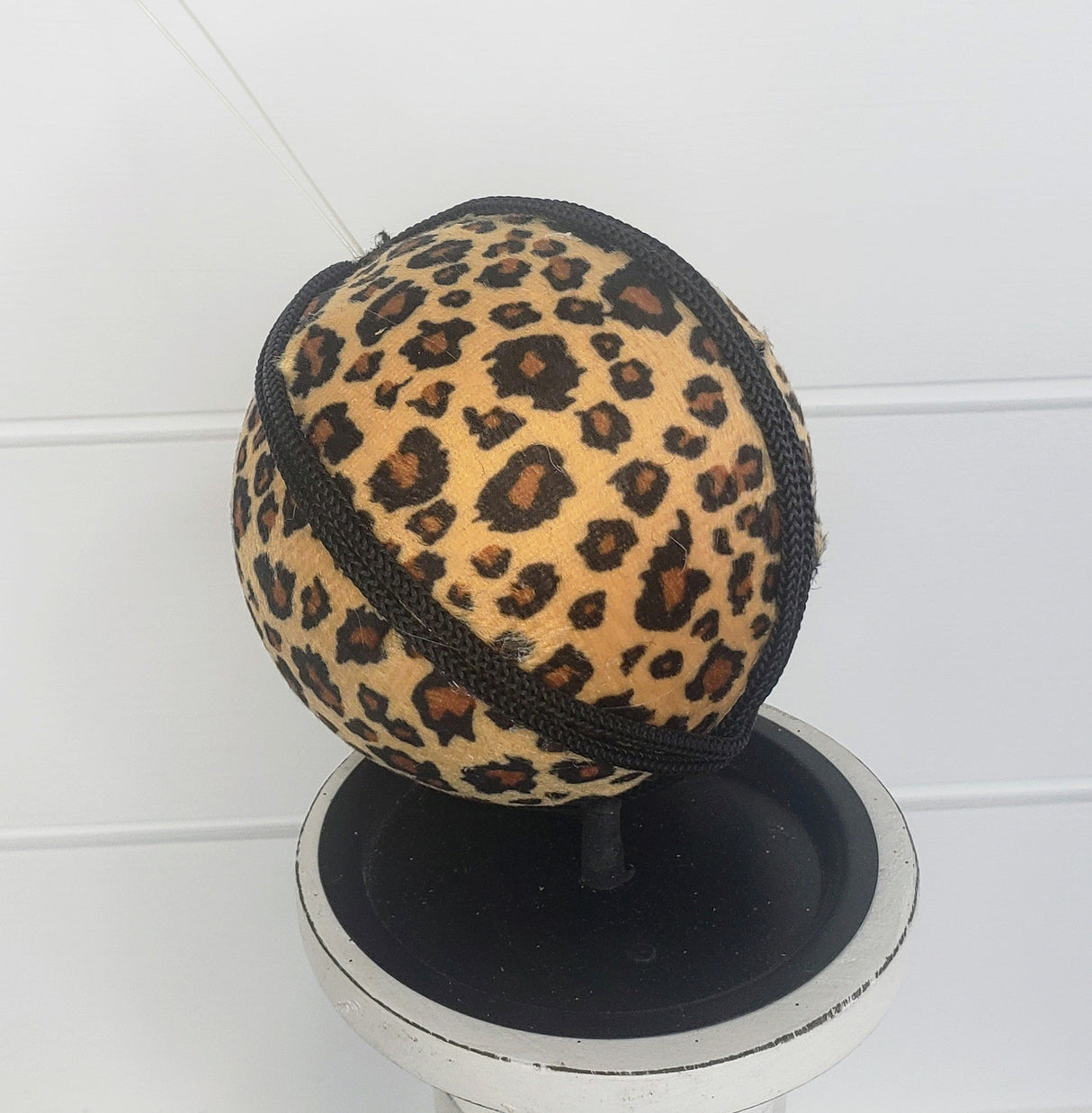 Exotic Elegance: 4-Inch Animal Print Fabric/Foam Ornament - Gold/Brown-(128892) TCT Crafts