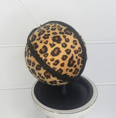 Exotic Elegance: 4-Inch Animal Print Fabric/Foam Ornament - Gold/Brown-(128892) TCT Crafts