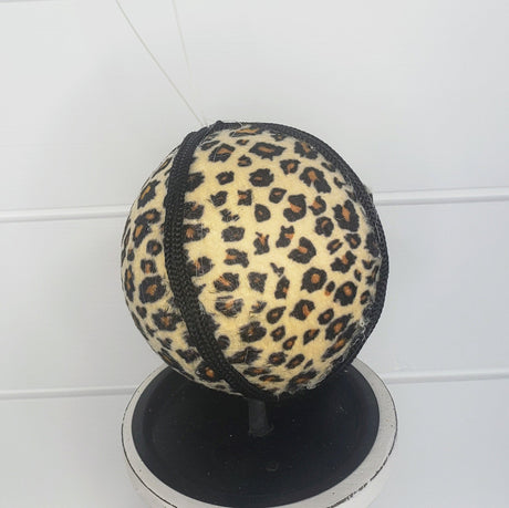 Natural Elegance: 4-Inch Animal Print Fabric/Foam Ornament - Natural Brown-(128893) TCT Crafts