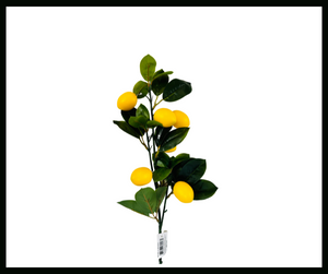 Vibrant 27" Artificial Lemon Stem for Bright and Refreshing Decor-169097