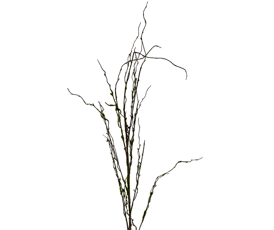 Natural Beauty: 28-Inch Artificial Moss Branch - A Touch of Greenery for Your Décor-287493