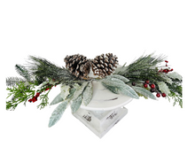 Load image into Gallery viewer, CS22028-30&quot;L PVC Artificial Pine Swag w/Snow