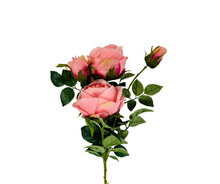 Load image into Gallery viewer, Elegant 34&quot; Artificial Rose Spray in Pink for Timeless Floral Arrangements-170346