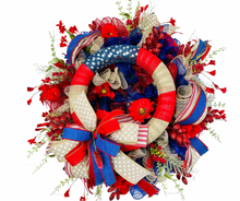 Load image into Gallery viewer, Large Patriotic USA Wreath-TCT1499