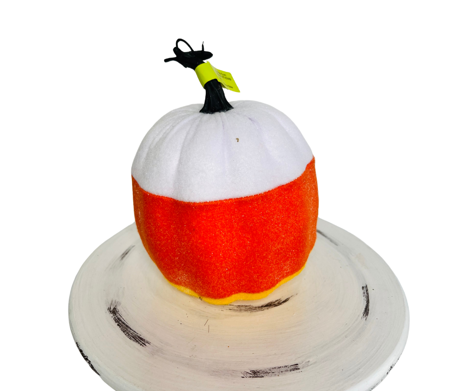 Sweet Harvest Delight: Orange/Yellow/White Candy Corn Foam Pumpkin-56697HAL TCT Crafts