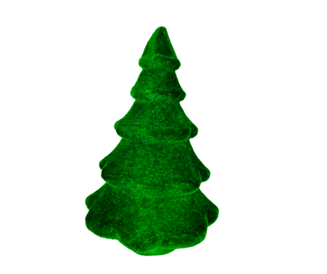 14x9" Flocked Colored Christmas Tree Decor in Red, Green, White, Black - Enhance Your Festive Home Atmosphere-XT859298 TCT Crafts