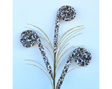 Wild and Chic: 31-Inch Leopard Print Tubing Coil Spray in Cream/Black/Brown/Gold-MN018208 TCT Crafts