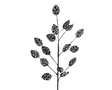 Elegant Frost: 32-Inch Snow Leopard Leaves Spray-(128705) TCT Crafts