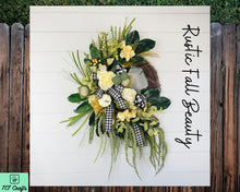 Load image into Gallery viewer, Fall Farmhouse Grapevine Wreath-TCT1406
