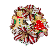 Load image into Gallery viewer, Boy/Girl Gingerbread Christmas Wreath-TCT1553