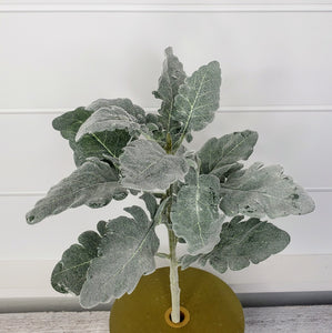 Lifelike Artificial Dusty Miller Spray - Add Natural Greenery to Your Decor (133650)