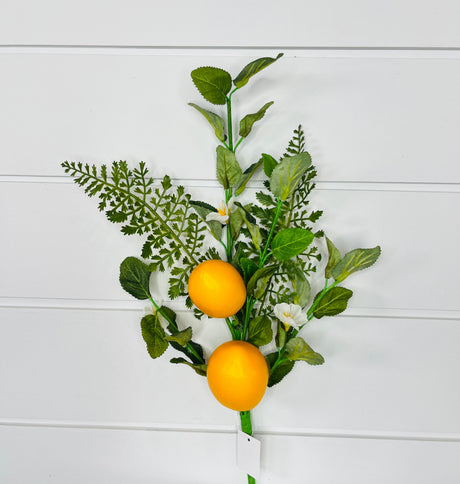 24" Artificial Mixed Greenery Lemon Spray - Fresh and Vibrant Accent-EC8265 TCT Crafts