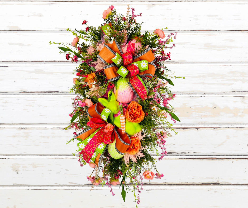 Designer Spring Easter Floral Door Swag-TCT1614 TCT Crafts