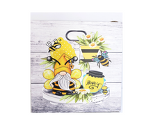 Load image into Gallery viewer, CM2158-10&quot;x10&quot; MDF Bee Honey Gnome Sign - TCTCrafts