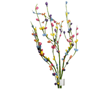 Load image into Gallery viewer, Whimsicial Delight: 29&quot;L Flocked Willow Floral Spray Multi-Colored-HE4120
