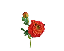 Load image into Gallery viewer, Blooming Beauty: Artificial Coral Ranunculus Stem (1 Stem, 17.5 Inches)-GA1231COR