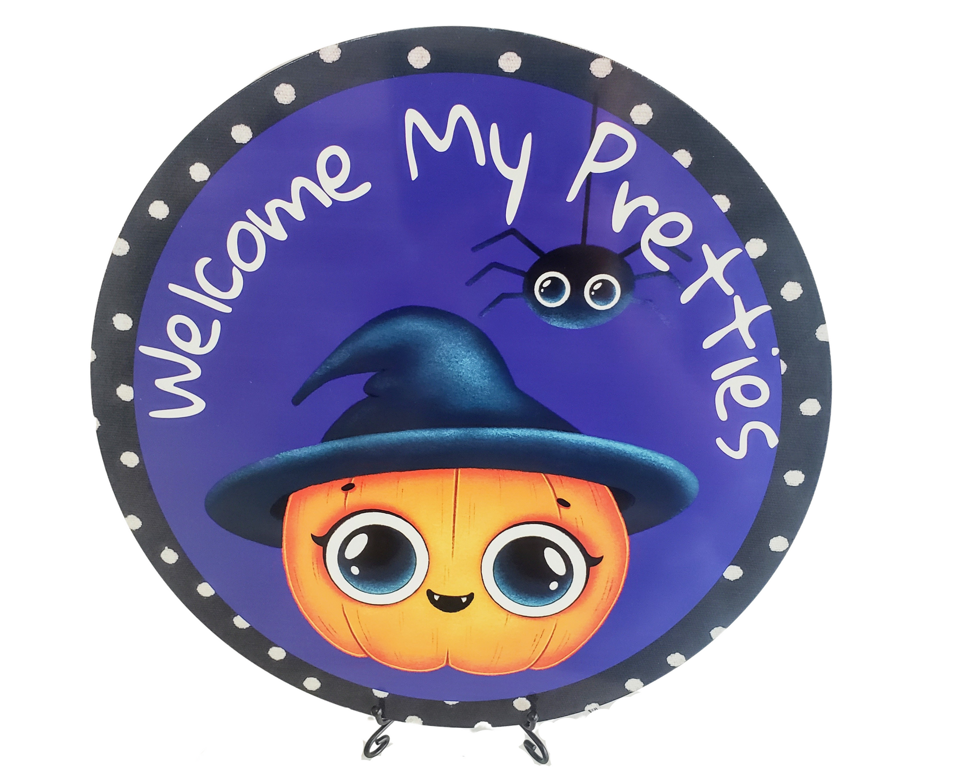 TCT1403-Cute Halloween Pumpkin Witch Sign TCT Crafts