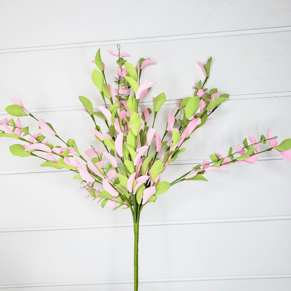 Radiant Elegance: 21-Inch Foam Eva Leaf Bush in Pink and Green-FG539922 TCT Crafts