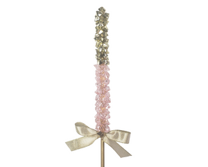 12" Pink & Gold Rock Candy