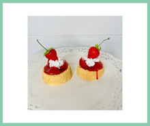 Load image into Gallery viewer, Fake Strawberry Shortcake Tiered Tray Decor/Food Prop-TCT1546