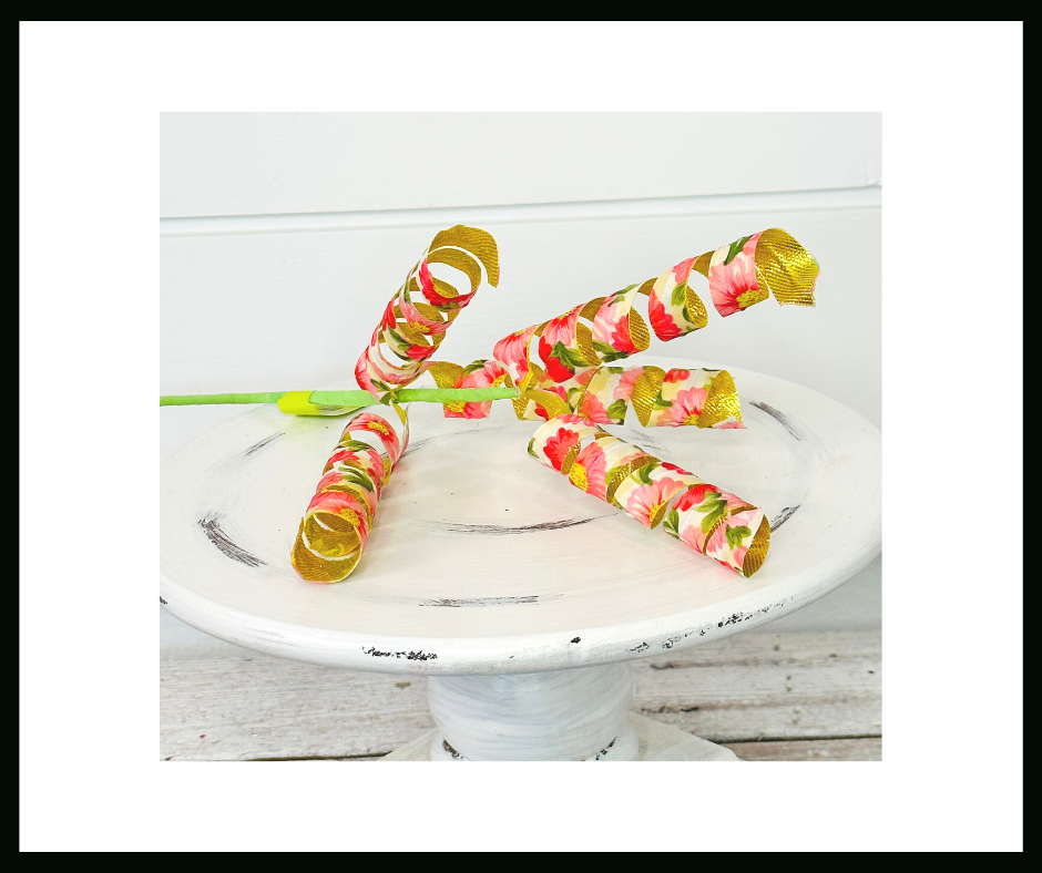Elegant Floral Gold Curl Wreath Pick - 16 Inches-63200PK TCT Crafts