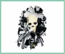 Load image into Gallery viewer, Large Handmade Halloween Skull Skeleton Wreath -TCT1527