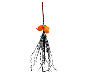 Sparkling Halloween Glitter Twig Witch Broom - 24 Inches of Enchanting Charm-56550ORBK TCT Crafts