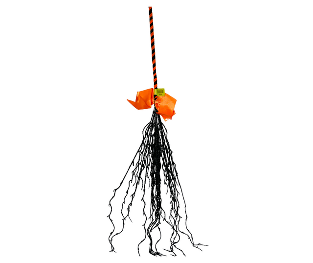 Sparkling Halloween Glitter Twig Witch Broom - 24 Inches of Enchanting Charm-56550ORBK TCT Crafts