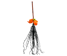 Load image into Gallery viewer, Sparkling Halloween Glitter Twig Witch Broom - 24 Inches of Enchanting Charm-56550ORBK