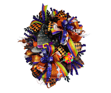 Load image into Gallery viewer, Large Halloween Witch Wreath-TCT1556